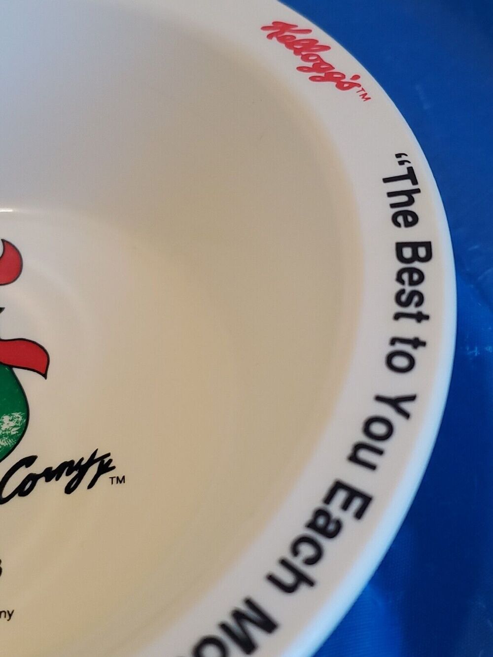 Vintage Kellogg's Corn Flakes Cereal Bowl Vintage  Corny 1995 - Picture 6 of 13